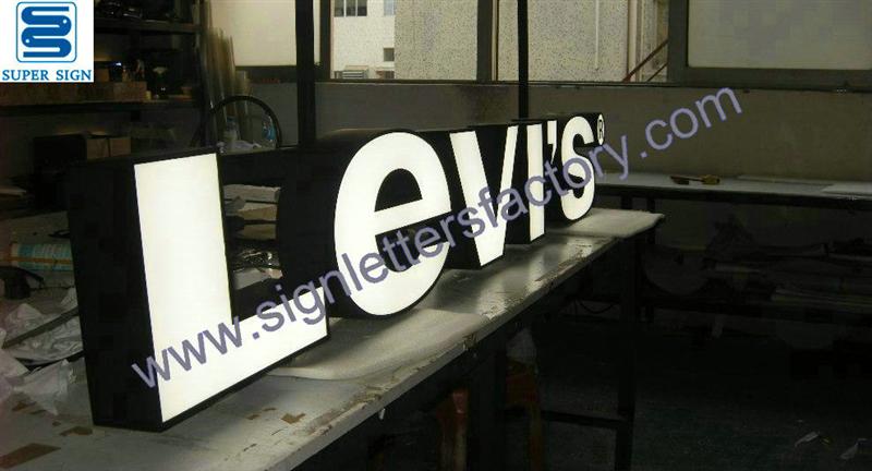 frontlit LED sign letters